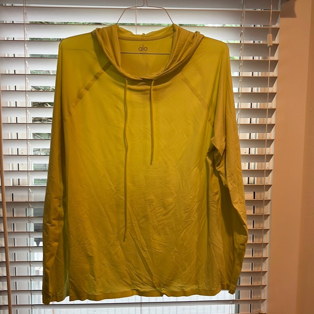 Alo Hoodie - Neon Yellow - Size Large